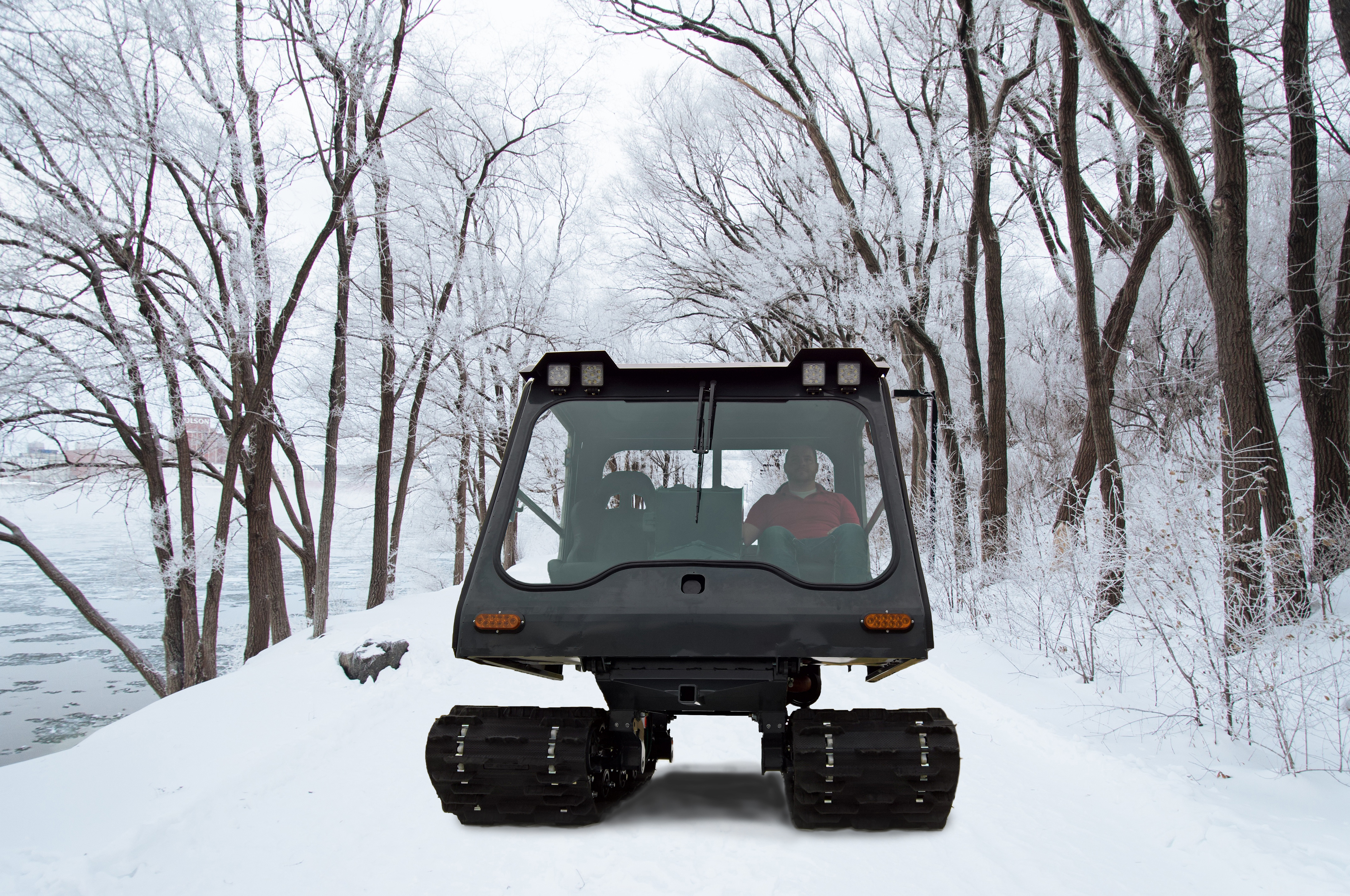 Personal Winter Tracked Vehicle, Remote Access Machine